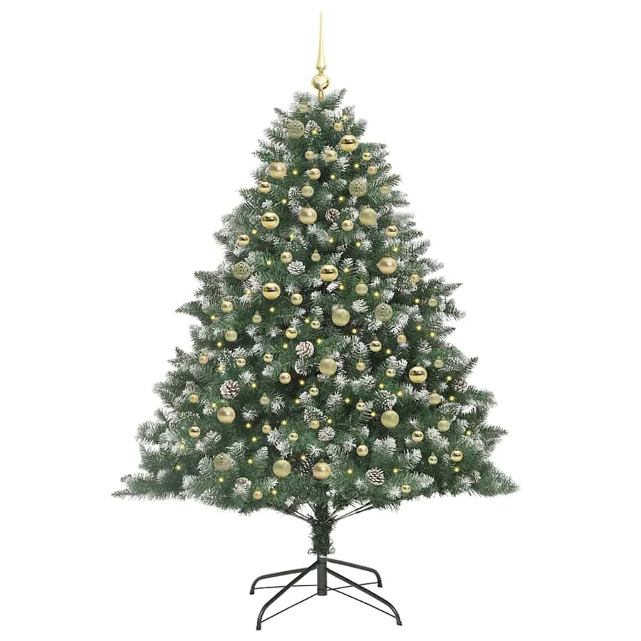 Sapin de Noël artificiel Vert 180 cm PVC, plastique et acier - 3