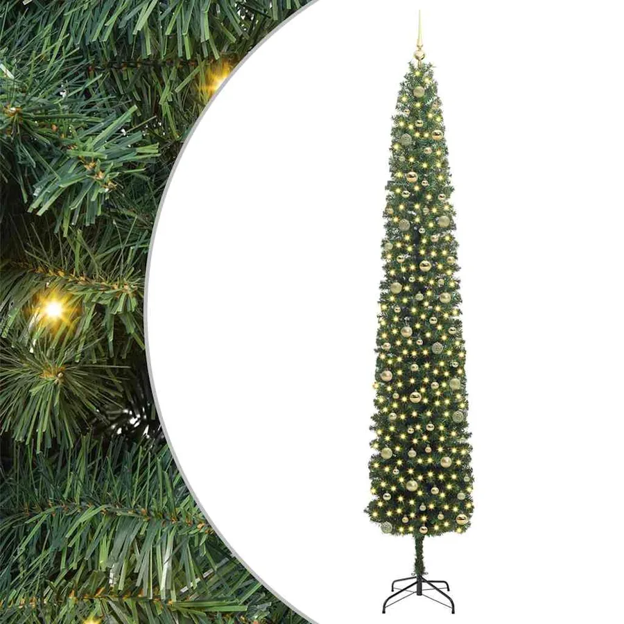 Sapin de Noël artificiel Vert 270 cm PVC et acier et plastique - 2