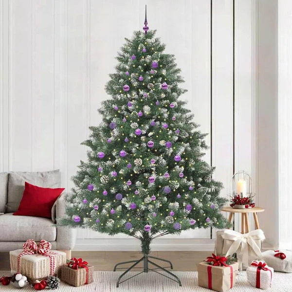 Sapin de Noël artificiel Vert 240 cm PVC, plastique et acier