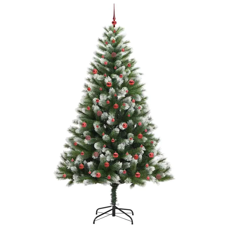 Sapin de Noël artificiel à charnière avec neige en flocons - 4