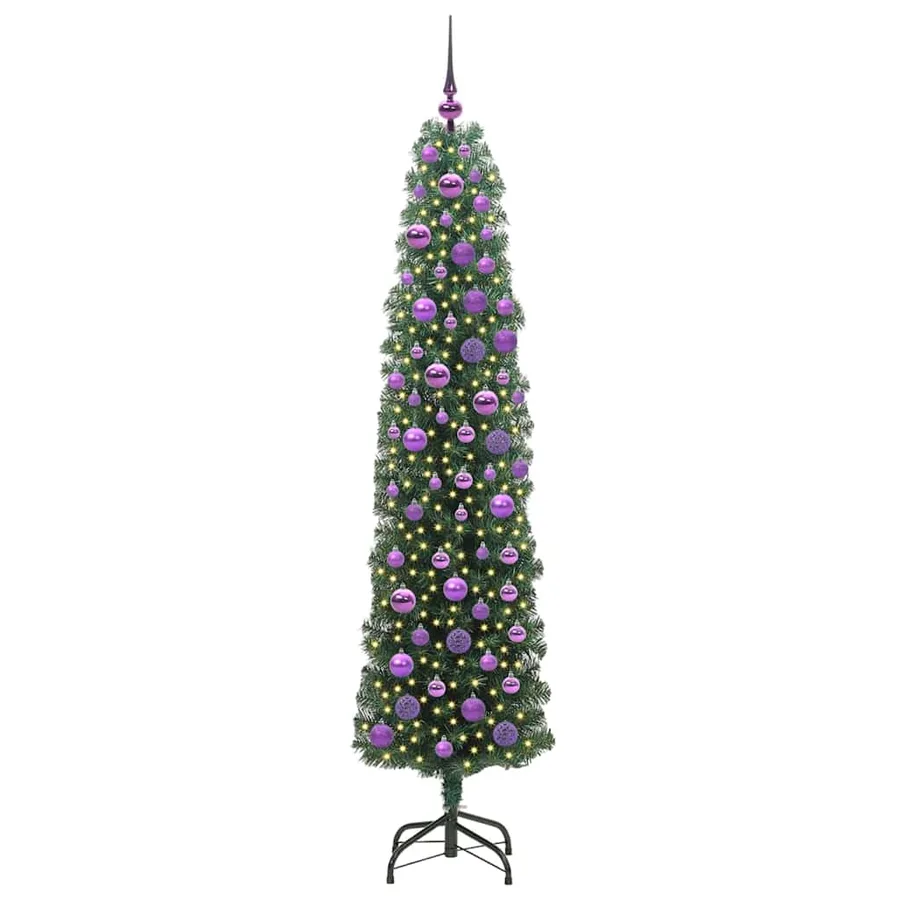 Sapin de Noël artificiel Vert 180 cm PVC et acier et plastique - 3