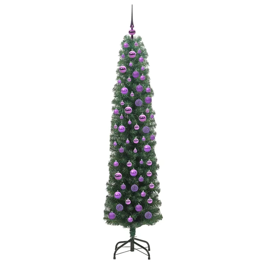 Sapin de Noël artificiel Vert 180 cm PVC et acier et plastique - 4