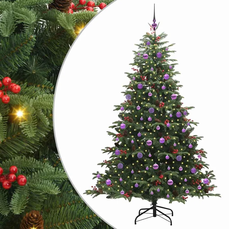 Sapin de Noël artificiel Vert 210 cm PVC, métal et plastique - 2