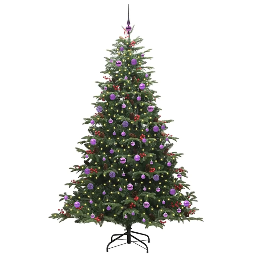 Sapin de Noël artificiel Vert 210 cm PVC, métal et plastique - 3