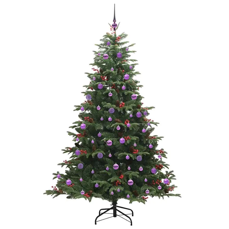 Sapin de Noël artificiel Vert 210 cm PVC, métal et plastique - 4