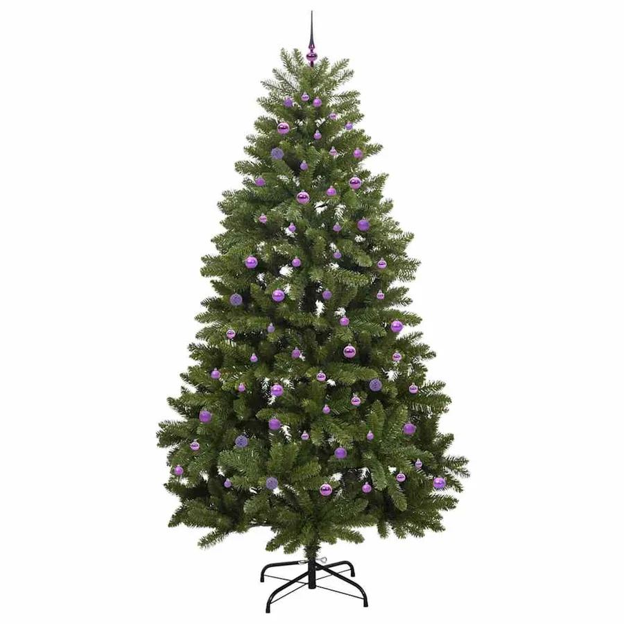 Sapin de Noël artificiel avec 300 LED Vert 270 cm PVC et métal - 4