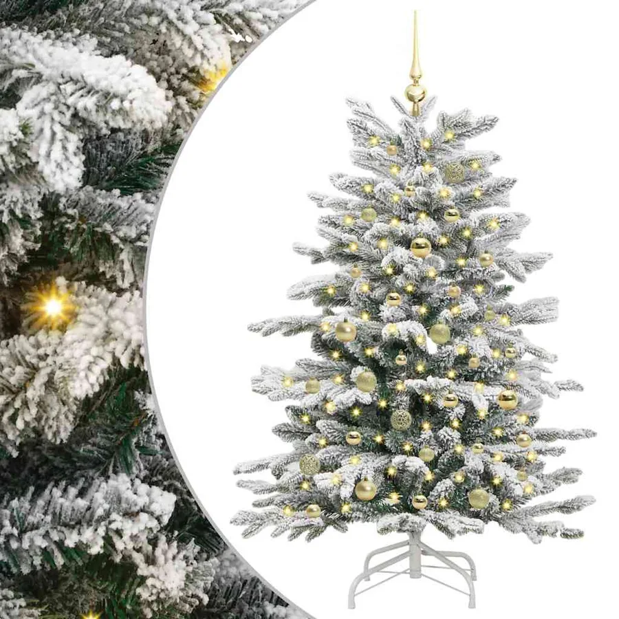 Sapin de Noël Artificiel à Branches Articulées Blanc 150 cm - 2