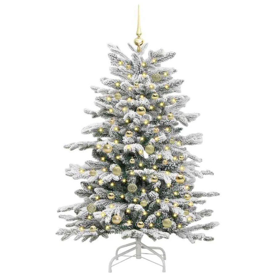 Sapin de Noël Artificiel à Branches Articulées Blanc 150 cm - 3