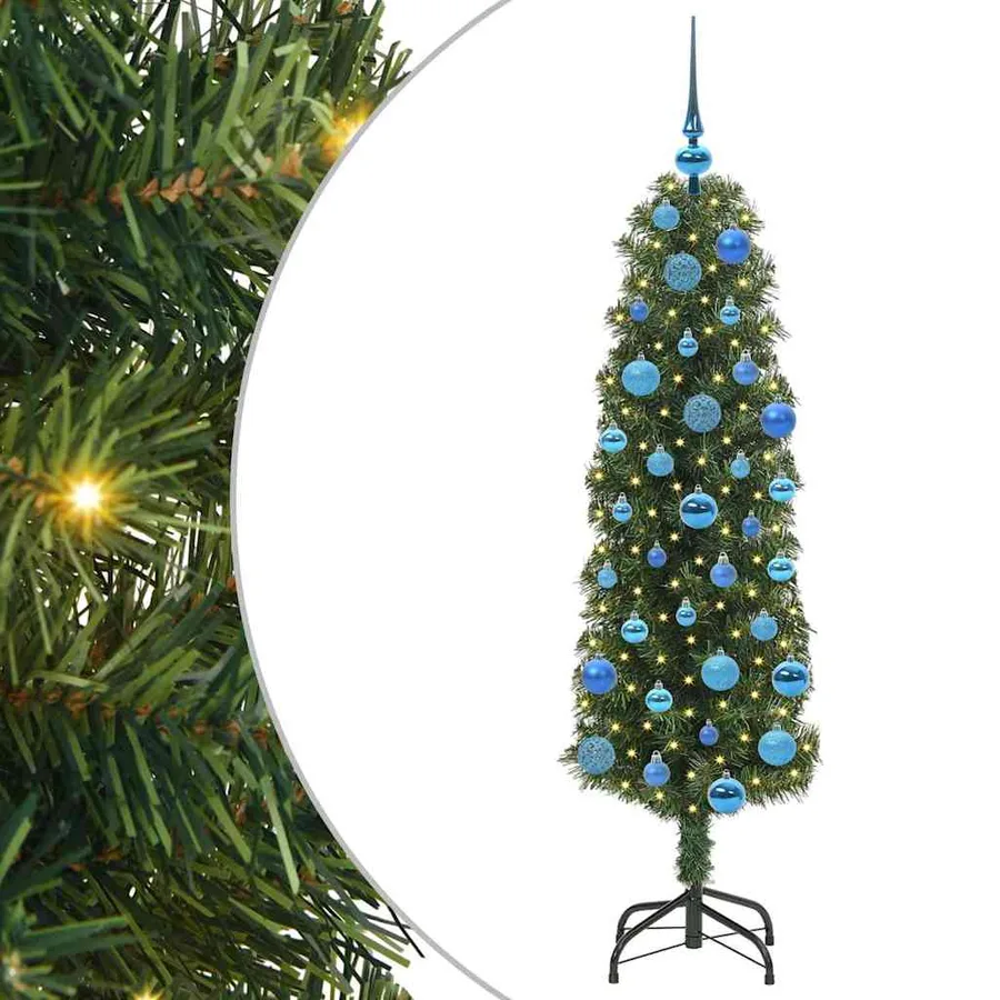 Sapin de Noël artificiel Vert 150 cm PVC et acier et plastique - 2