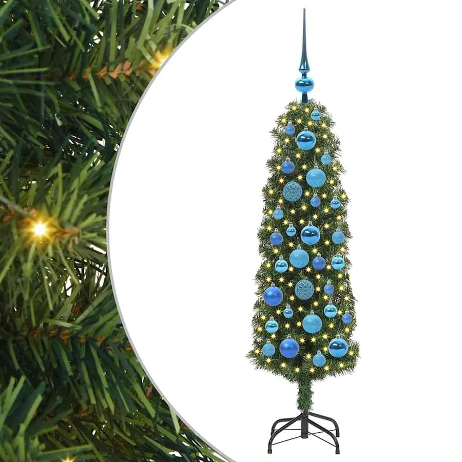 Sapin de Noël artificiel Vert 120 cm PVC et acier et plastique - 2