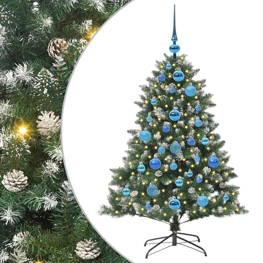 Sapin de Noël artificiel Vert 120 cm PVC, plastique et acier - 2