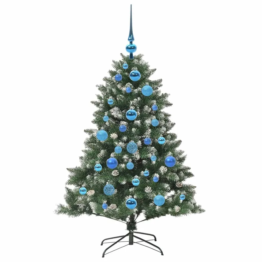 Sapin de Noël artificiel Vert 120 cm PVC, plastique et acier - 4