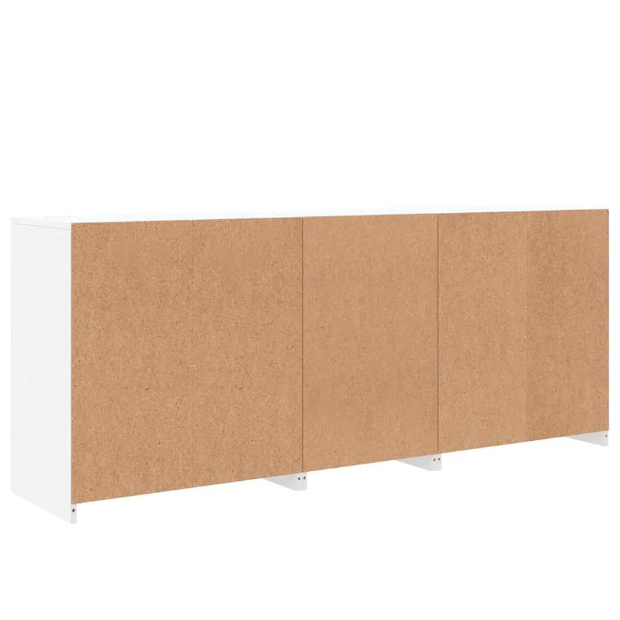 Buffet avec lumières LED blanc 181,5x37x67 cm - 9