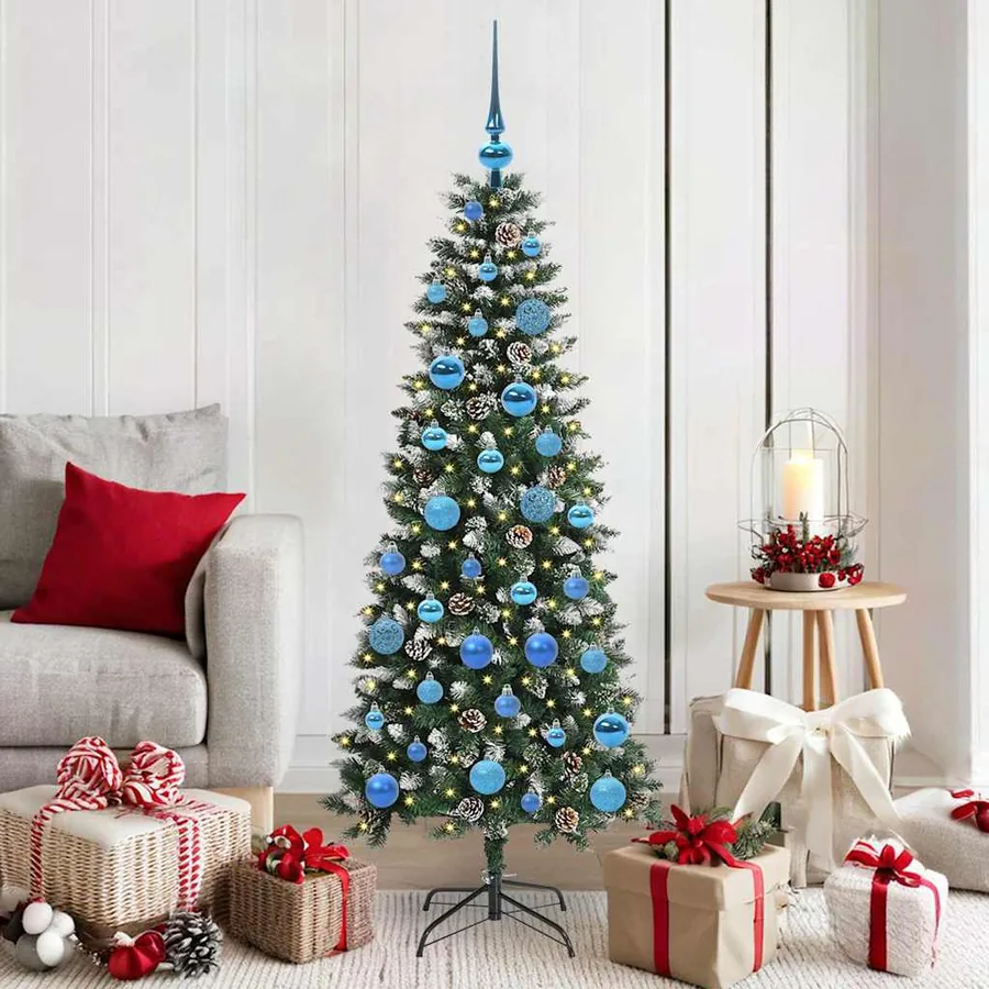Sapin de Noël artificiel Vert 150 cm PVC, plastique et acier