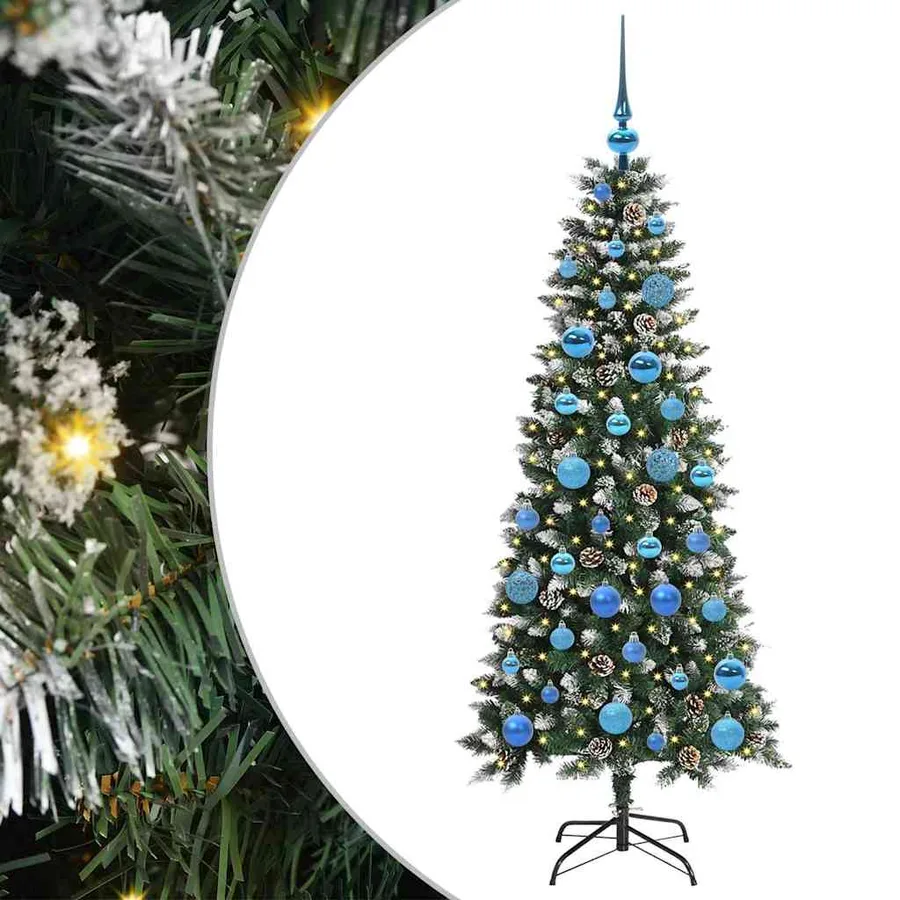 Sapin de Noël artificiel Vert 150 cm PVC, plastique et acier - 2
