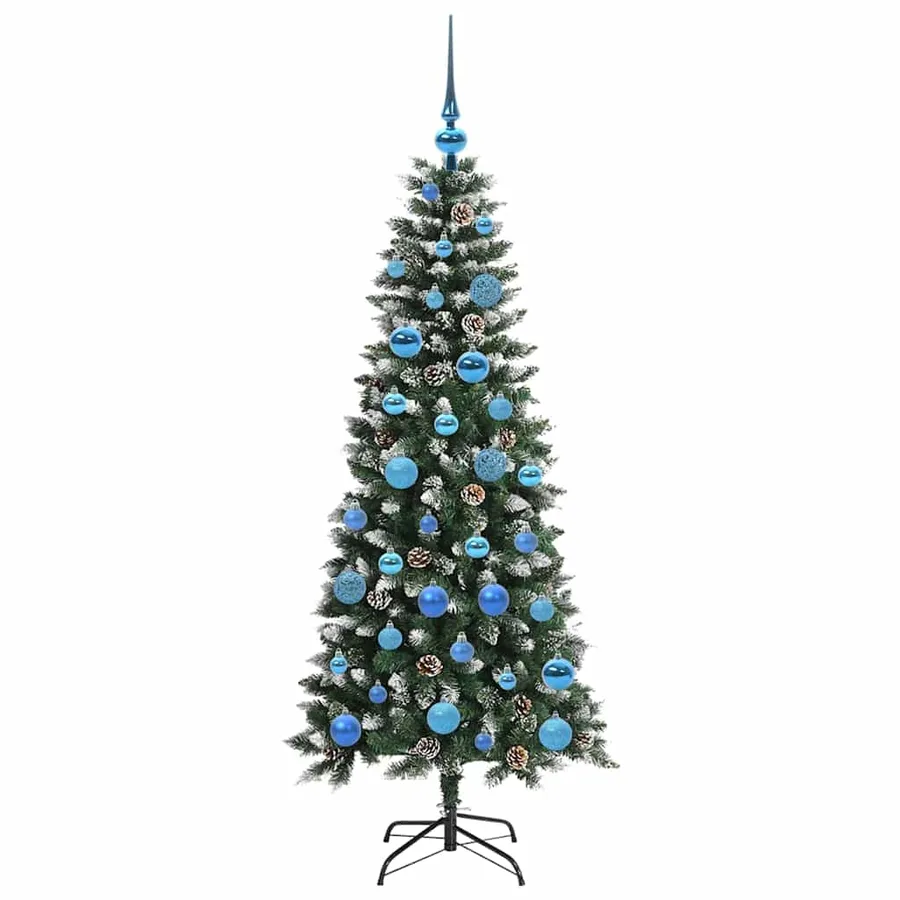 Sapin de Noël artificiel Vert 150 cm PVC, plastique et acier - 4