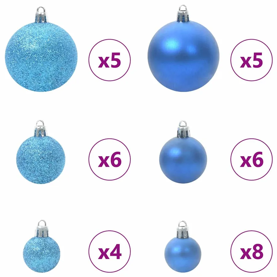 Sapin de Noël avec 150 LED avec support Vert 120 cm PVC - 7