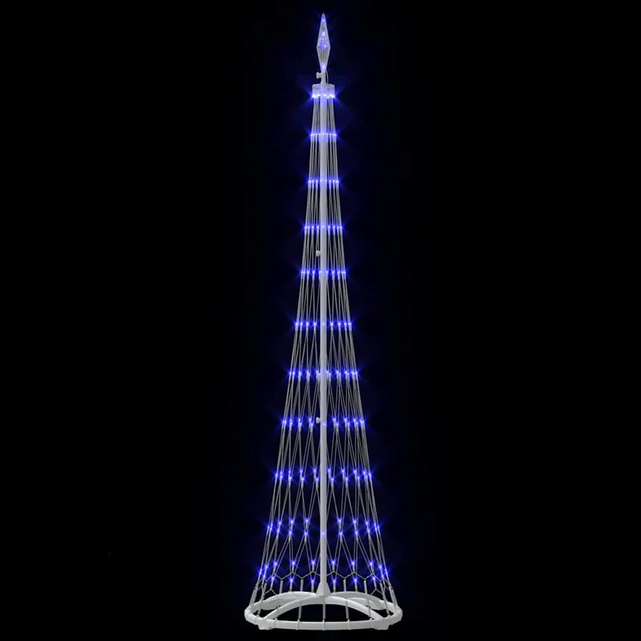 Arbre de Noël LED avec 230 LED Bleu 51 x 51 x 190 cm Métal - 5