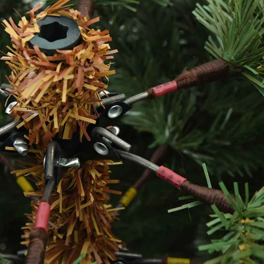 Sapin de Noël Artificiel à Branches Articulées Vert 150 cm - 13