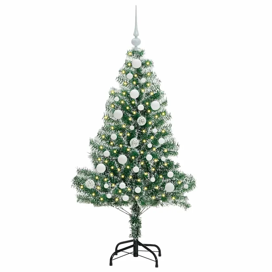 Arbre de Noël artificiel floconné de neige avec lumière LED - 3