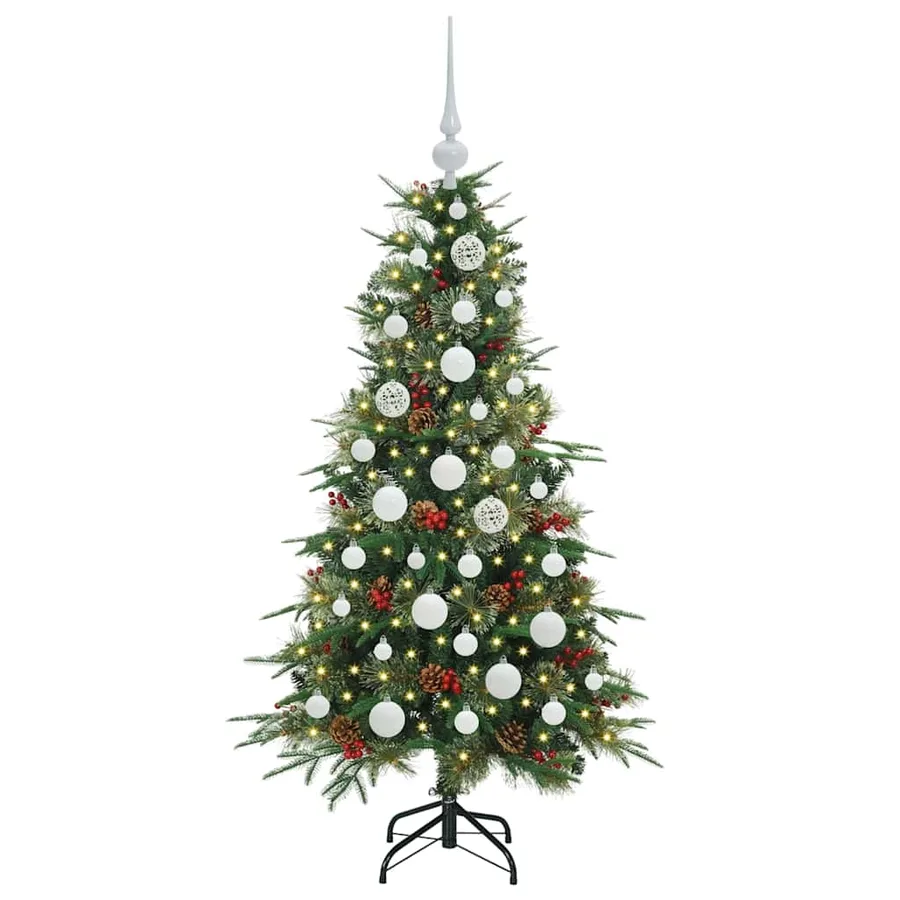 Sapin de Noël Artificiel à Branches Articulées Vert 120 cm - 3