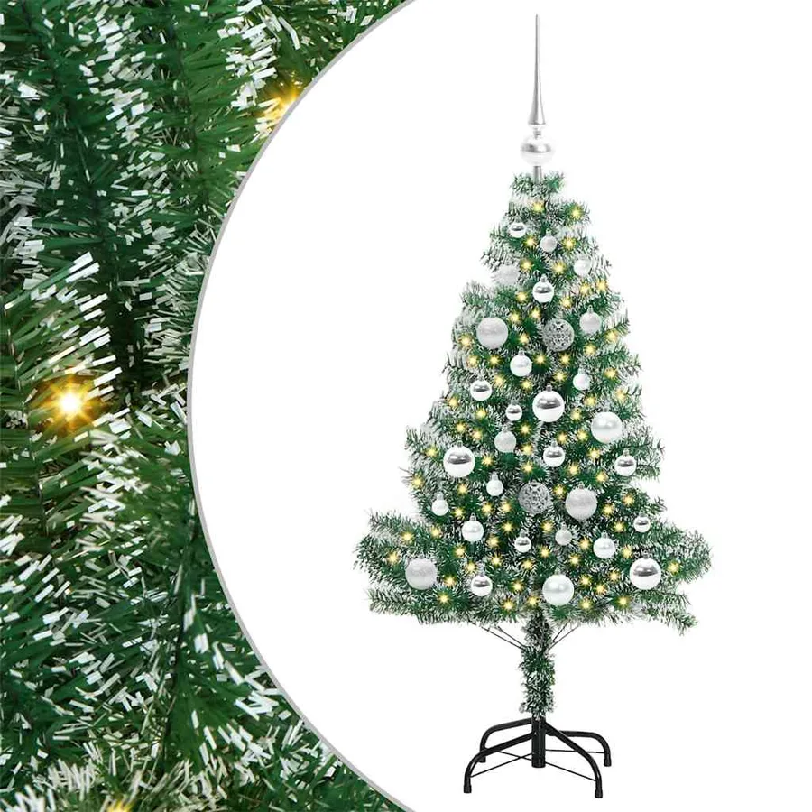 Arbre de Noël artificiel floconné de neige avec lumière LED - 2