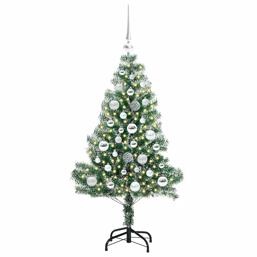 Arbre de Noël artificiel floconné de neige avec lumière LED - 3