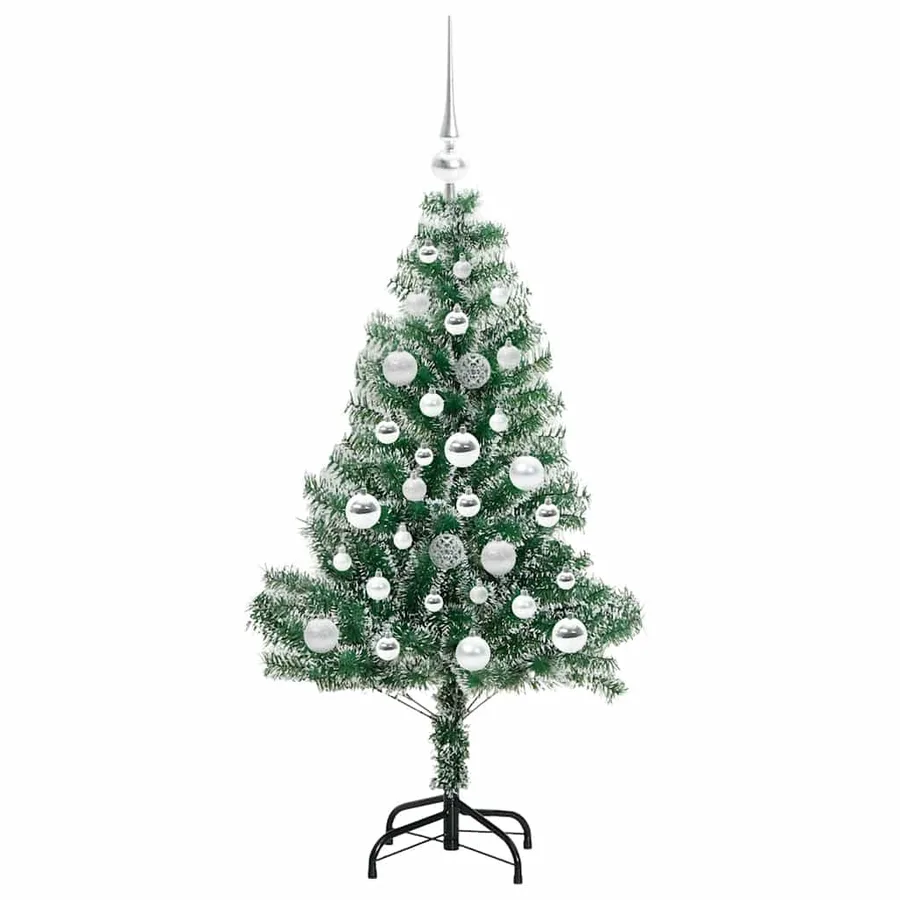 Arbre de Noël artificiel floconné de neige avec lumière LED - 4