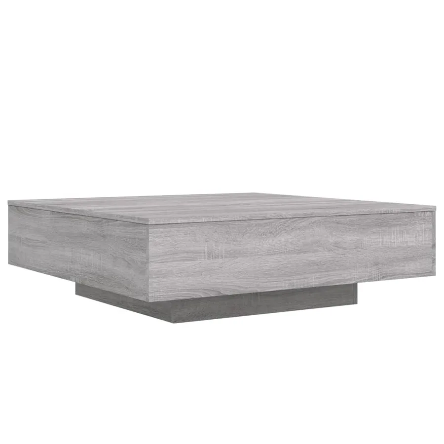 Table basse sonoma gris 100x100x31 cm bois d'ingénierie - 2