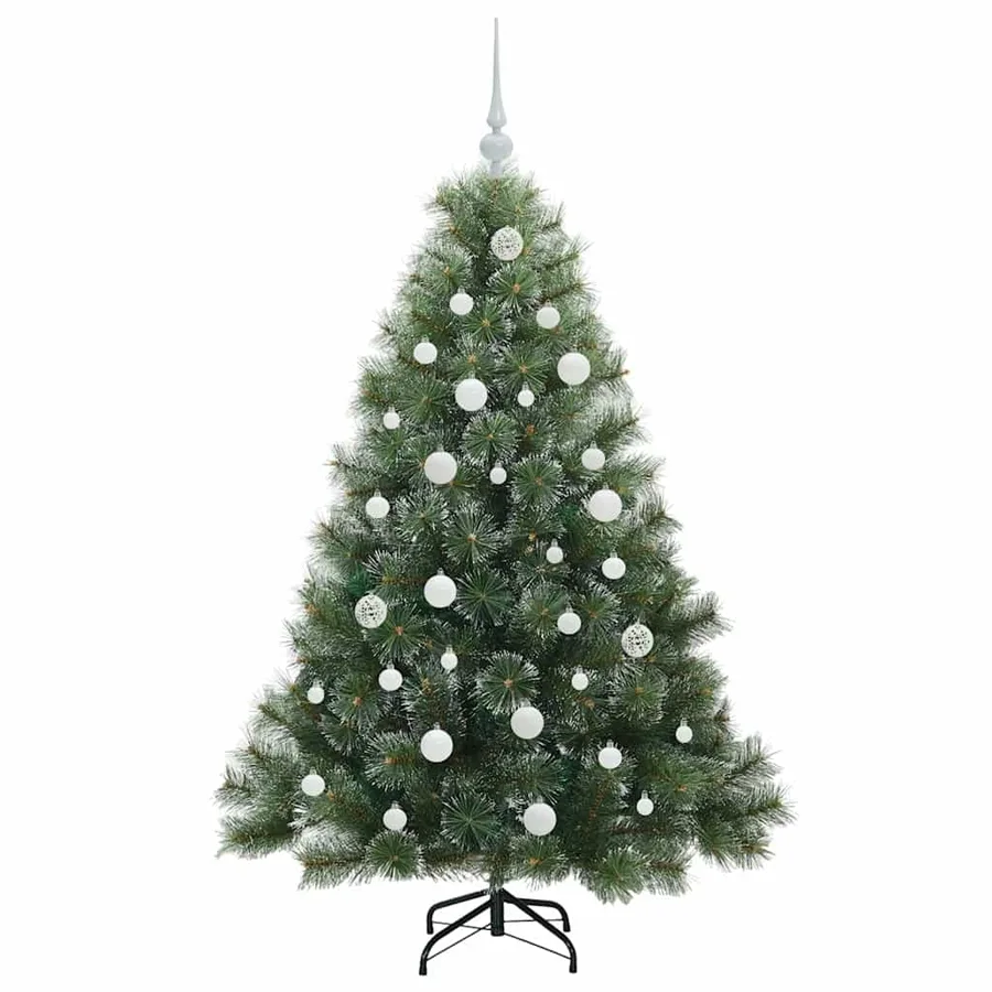 Sapin de Noël artificiel avec 150 LED Vert 150 cm PE et PVC - 4