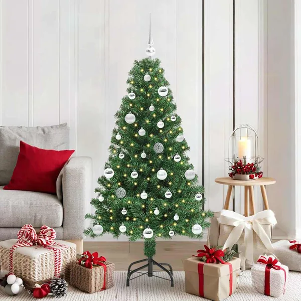 Sapin de Noël artificiel Vert 150 cm PVC, Acier et Plastique