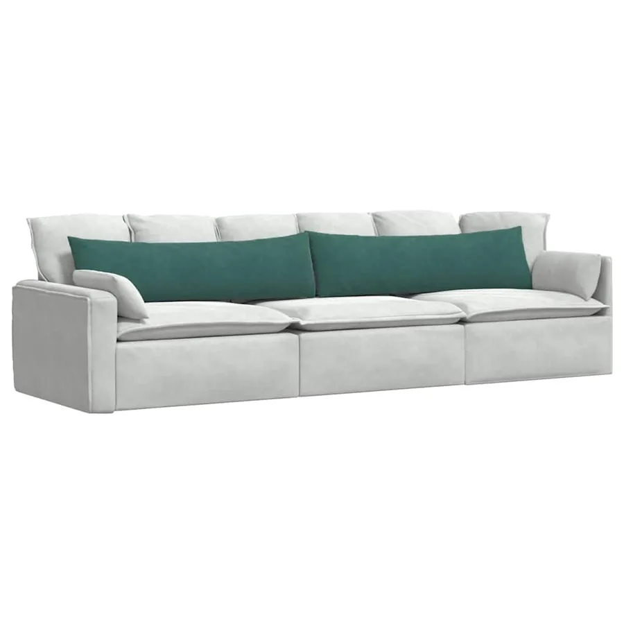Coussins de canapé 2 pcs Vert foncé 145 x 40 cm - 3