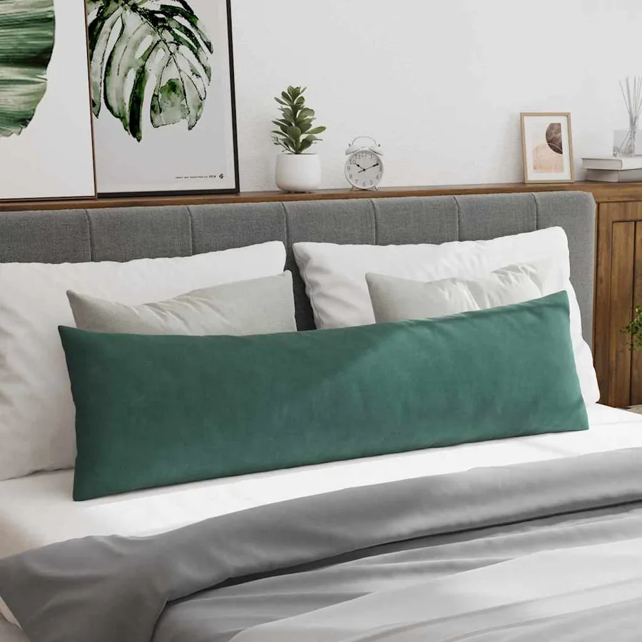 Coussins de canapé 2 pcs Vert foncé 145 x 40 cm - 4