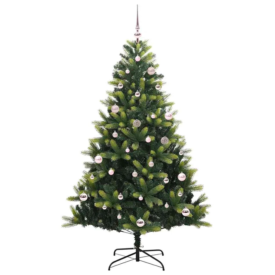 Arbre de Noël artificiel à charnières 150 LED Vert 150 cm - 4