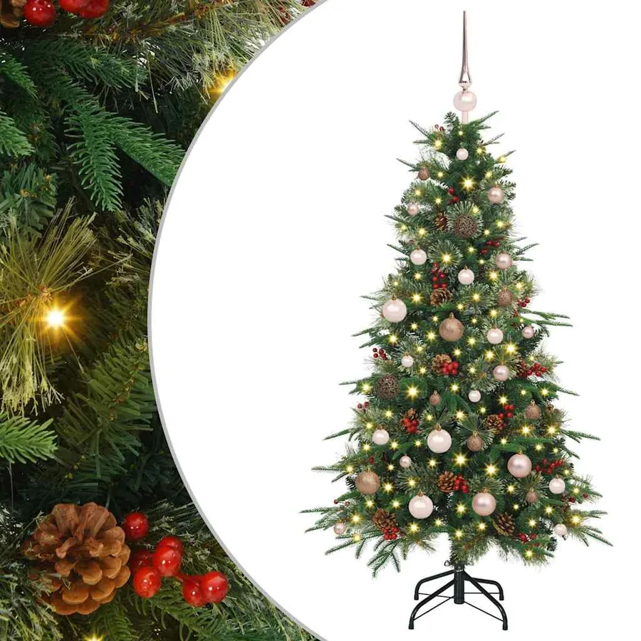 Sapin de Noël Artificiel à Branches Articulées Vert 150 cm - 2