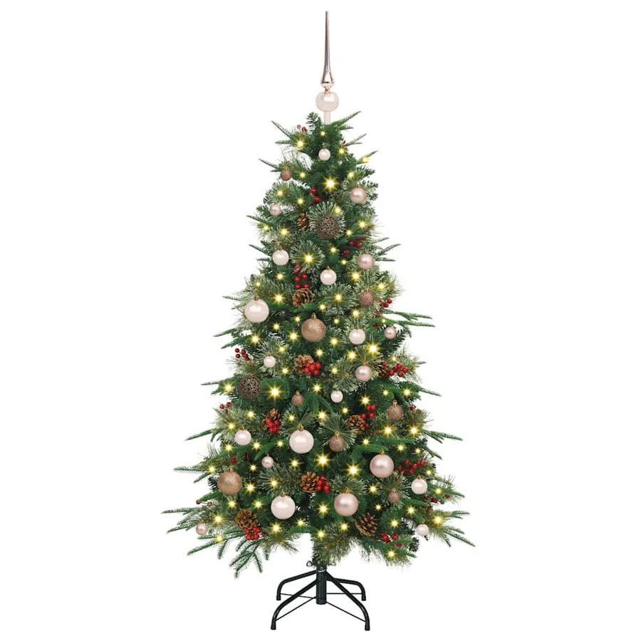 Sapin de Noël Artificiel à Branches Articulées Vert 150 cm - 3