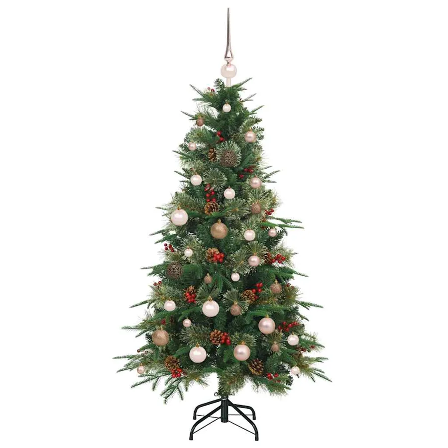 Sapin de Noël Artificiel à Branches Articulées Vert 150 cm - 4