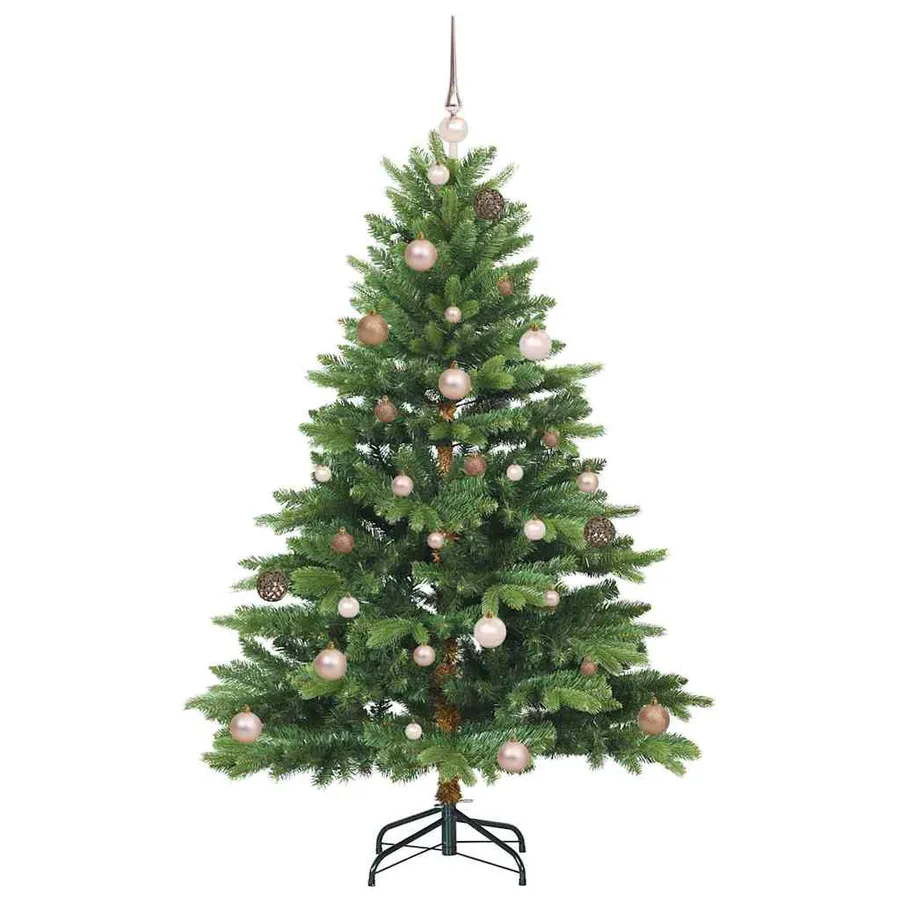 Sapin de Noël artificiel avec 150 LED Vert 150 cm PE et PVC - 4