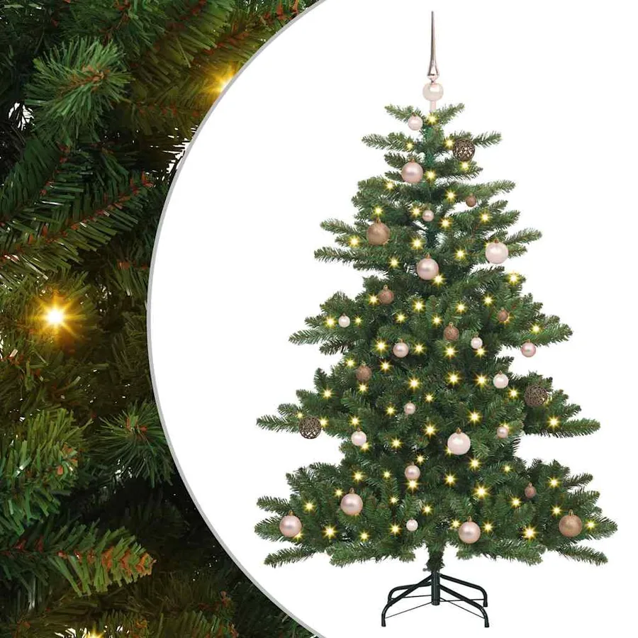 Sapin de Noël Artificiel à Branches Articulées Vert 150 cm - 2
