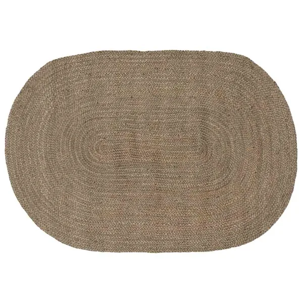 Tapis de surface Gris 100 x 152 cm Jute