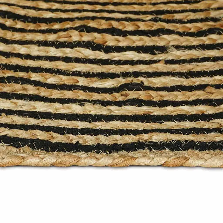 Tapis de surface Noir 140 x 200 cm Jute - 4