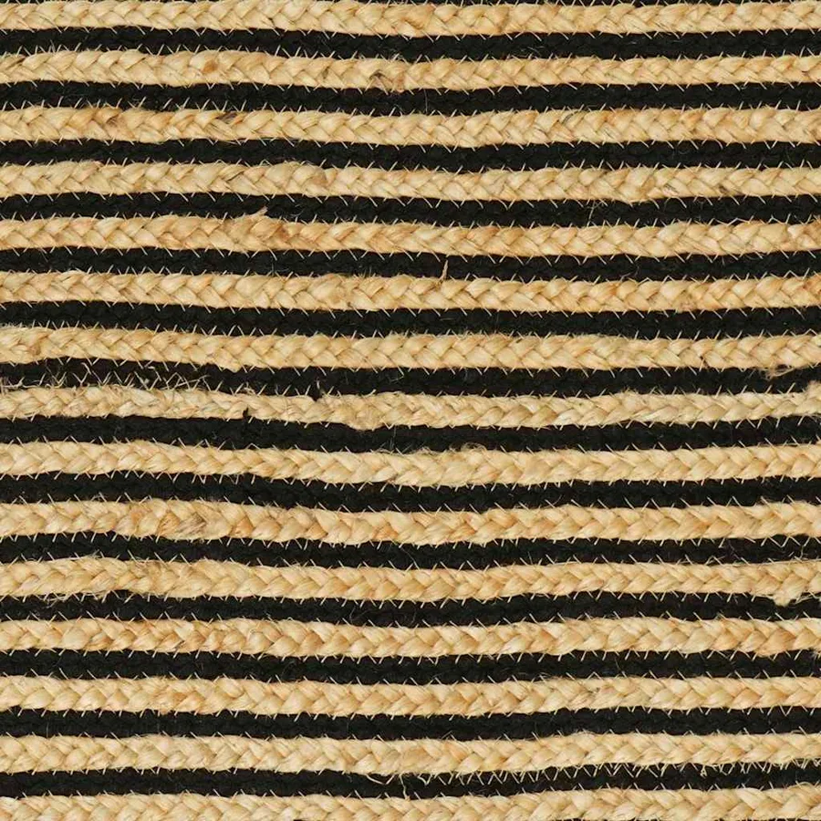 Tapis de surface Naturel et noir 152 x 245 cm Jute - 7
