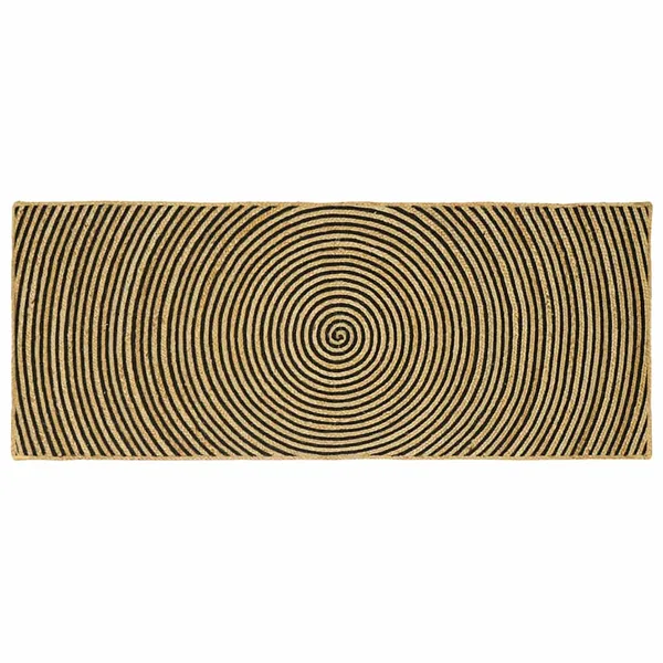 Tapis de surface Noir 80 x 200 cm Jute