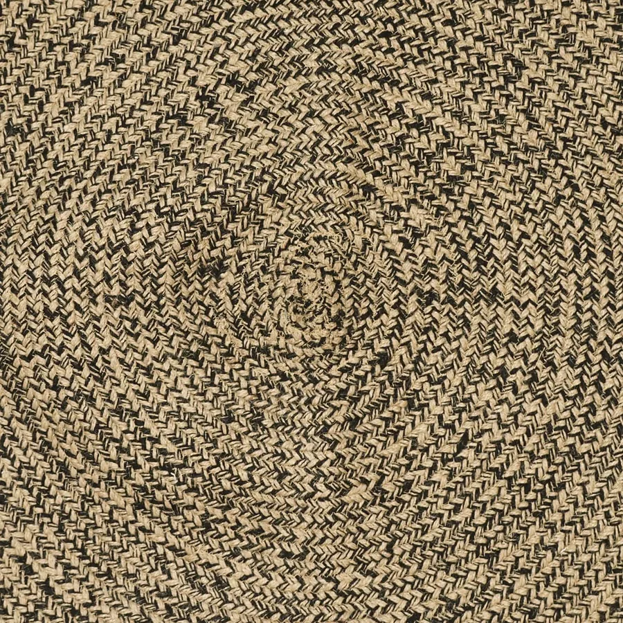 Tapis de surface Naturel et noir 120 x 170 cm Jute - 7
