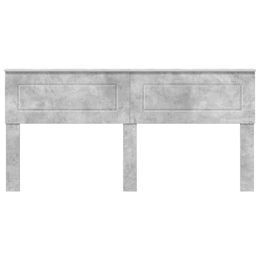 Tête de lit Gris béton Bois d'ingénierie - 4