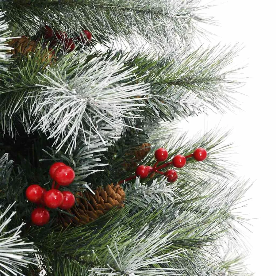Sapin de Noël artificiel Vert et blanc 150 cm - 15