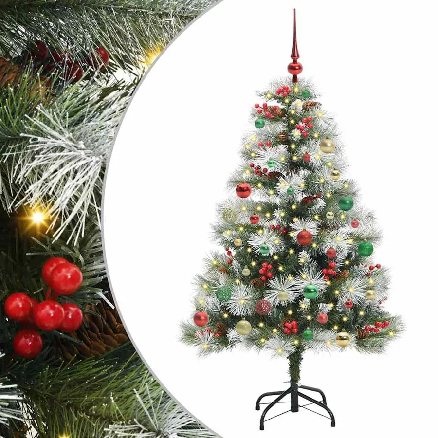 Sapin de Noël artificiel Vert et blanc 150 cm - 2