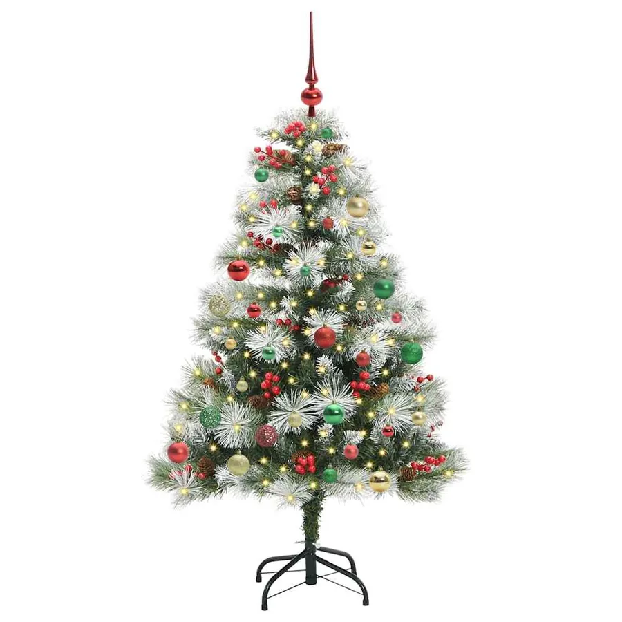 Sapin de Noël artificiel Vert et blanc 150 cm - 3