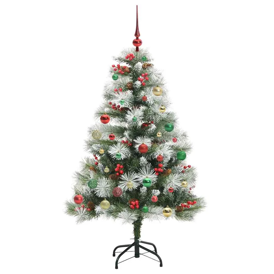 Sapin de Noël artificiel Vert et blanc 150 cm - 6