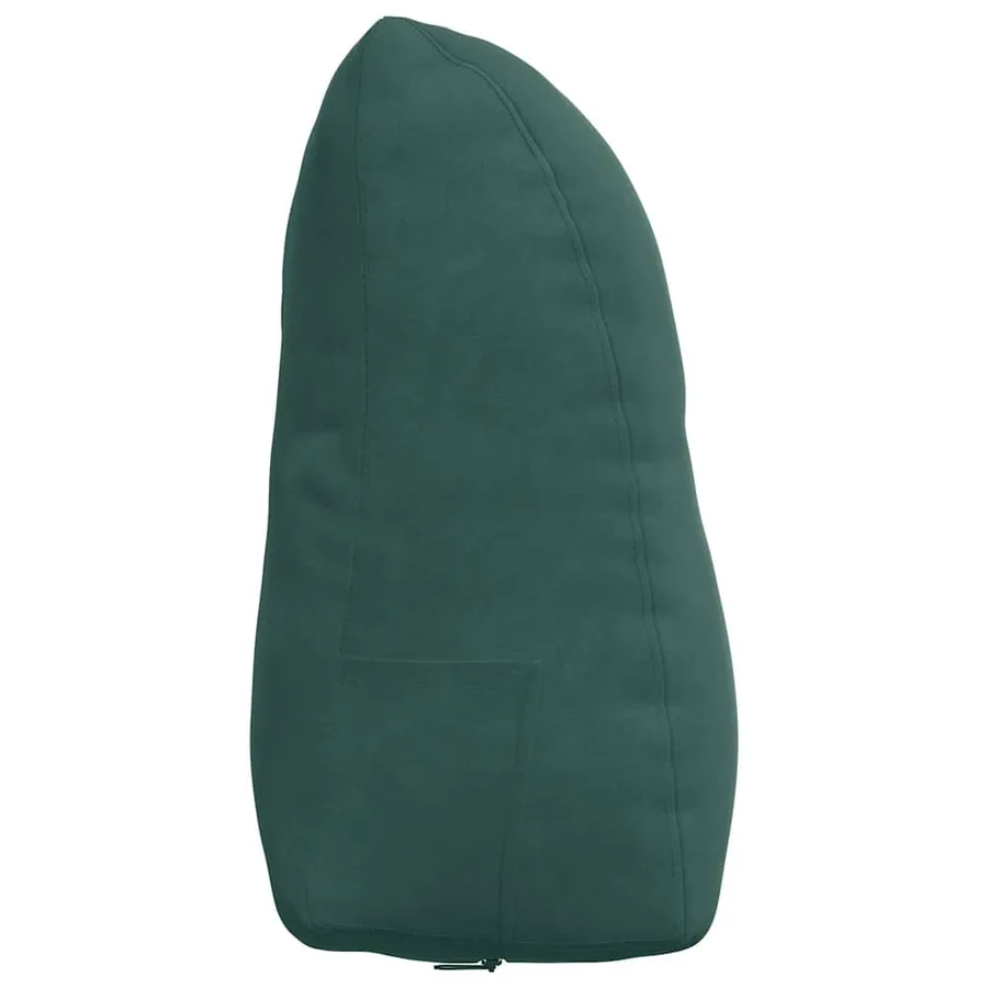Coussin de Dos Vert foncé 45 x 24 x 50 cm Velours - 7